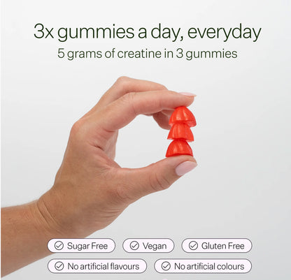 Push Creatine Gummies Strawberry 90s