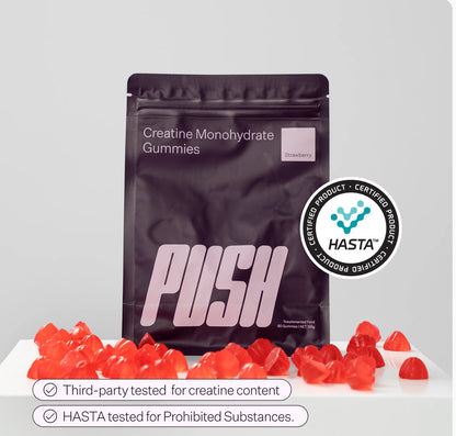 Push Creatine Gummies Strawberry 90s