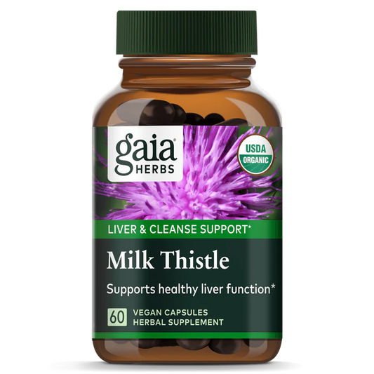 Gaia  Milk Thistle Liver & Cleanse Support  60Vcaps