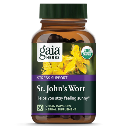 Gaia  Herbs St.John's Wort Stress Support 60 capsules