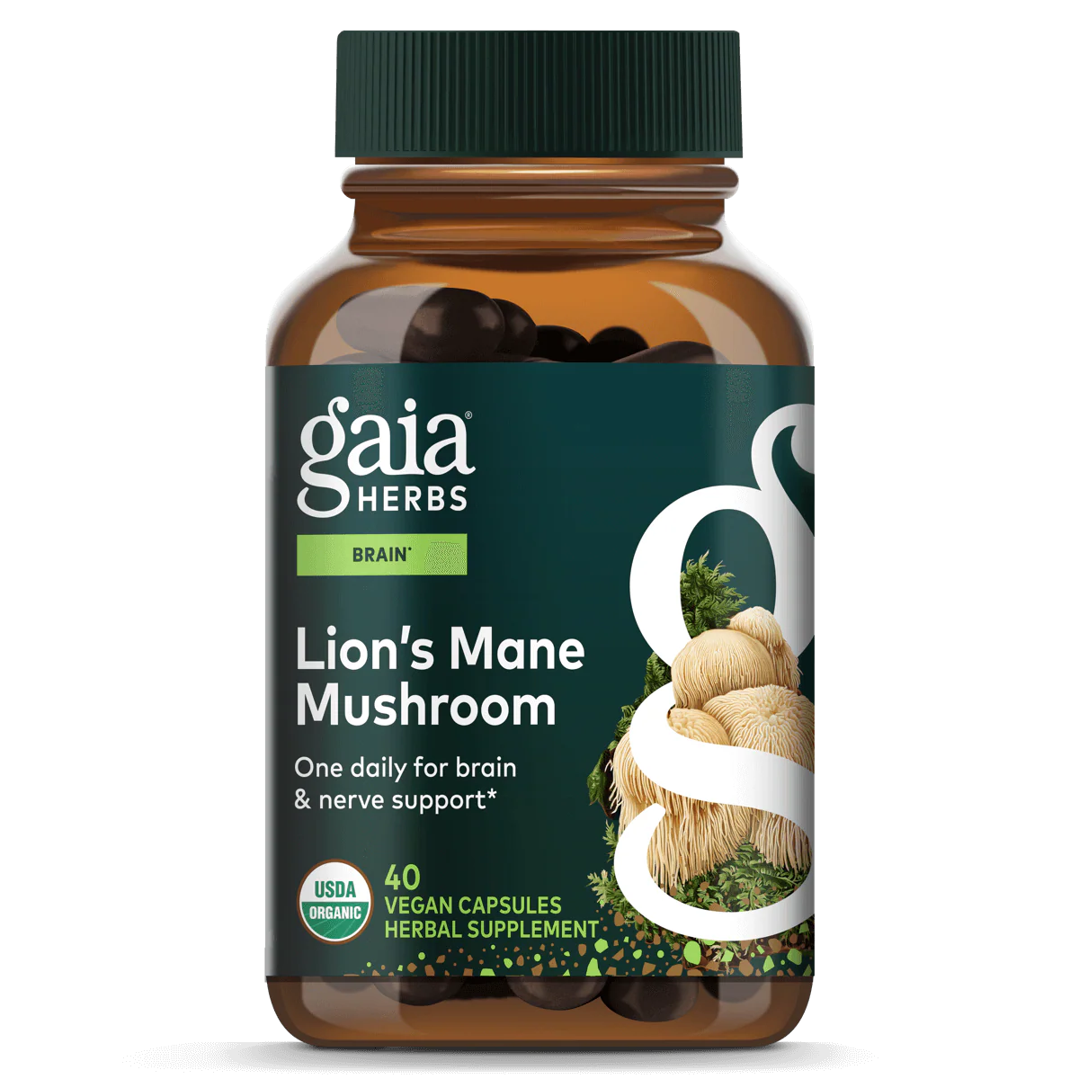 Gaia Herbs Lion's Mane Mushroom 40vc
