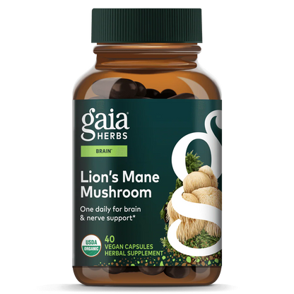 Gaia Herbs Lion's Mane Mushroom 40vc