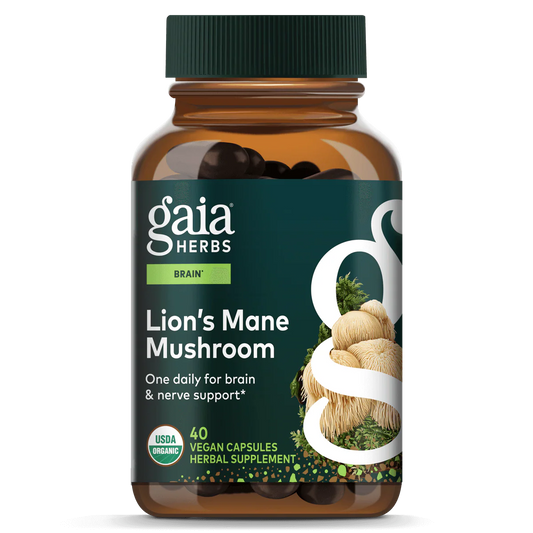 Gaia Herbs Lion's Mane Mushroom 40vc