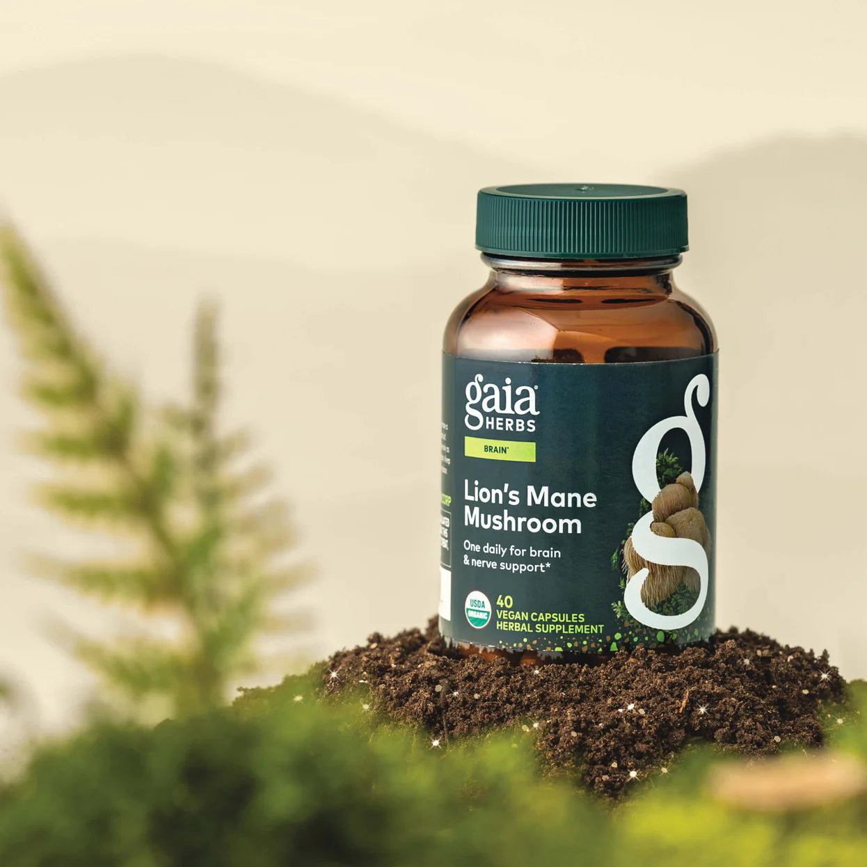 Gaia Herbs Lion's Mane Mushroom 40vc