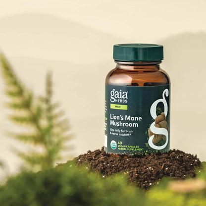 Gaia Herbs Lion's Mane Mushroom 40vc
