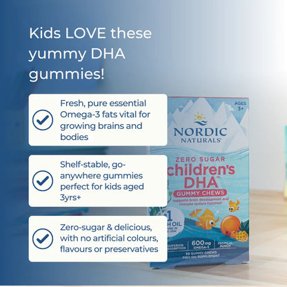 Nordic Naturals Zero Sugar Children's DHA Gummy chews