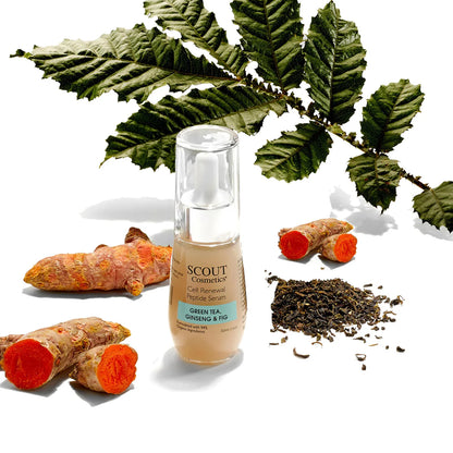 Scout Cosmetics Cell Renewal Peptide Serum with Green Tea, Ginseng and Fig