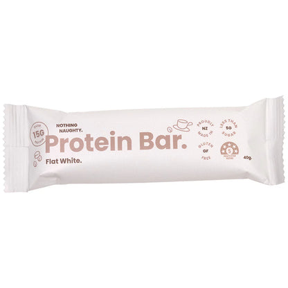 Nothing Naughty Protein Bar- Flat White