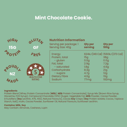 Nothing Naughty  Protein Bar- Mint Chocolate