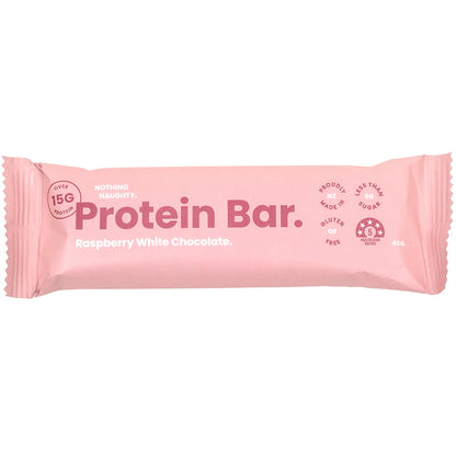 Nothing Naughty  Protein Bar- Raspberry White Chocolate
