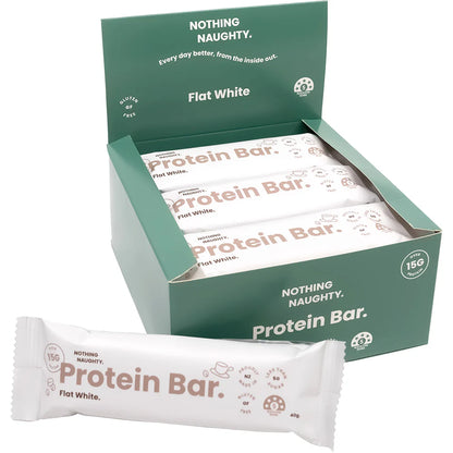 Nothing Naughty Protein Bar- Flat White