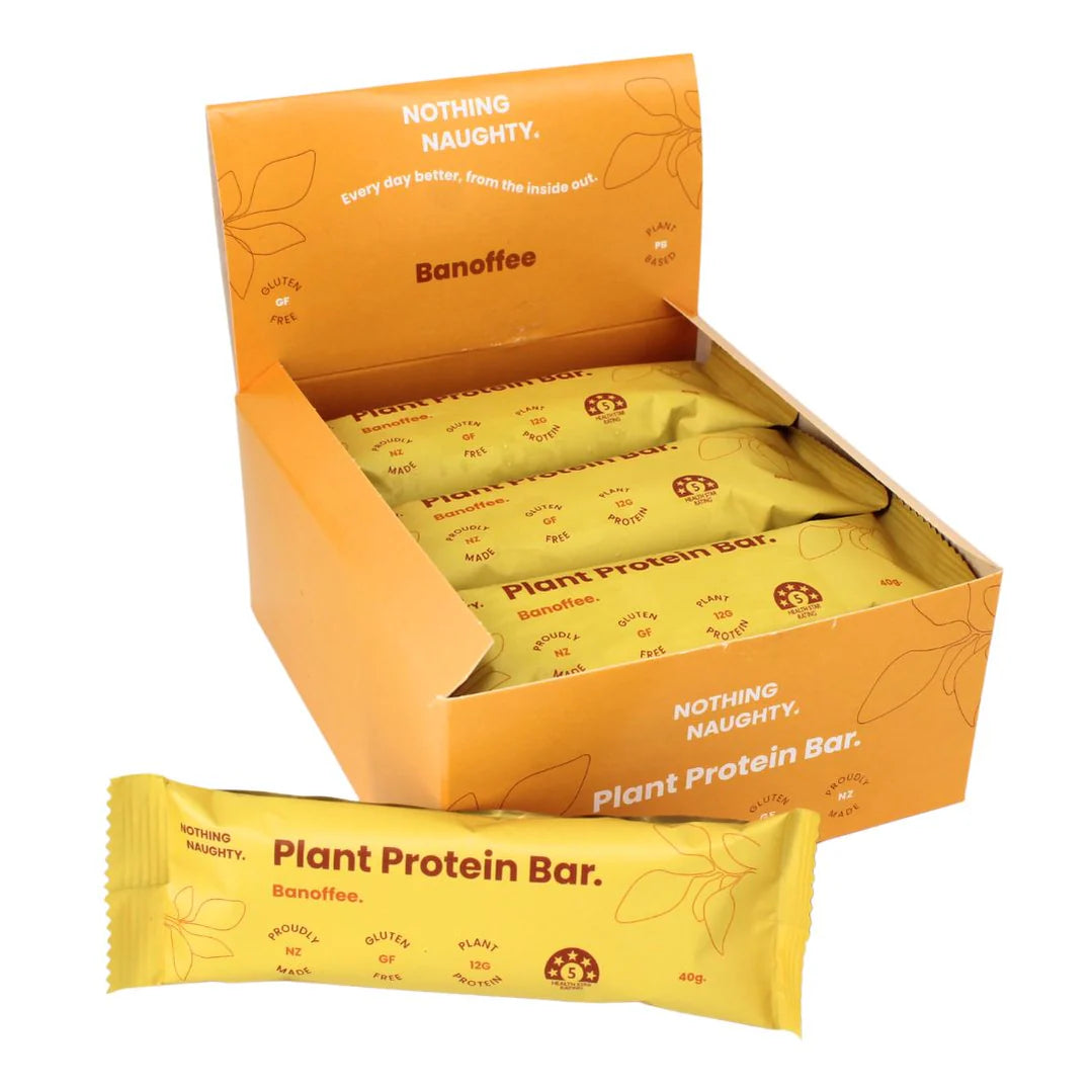 Nothing Naughty Plant Protein Bar Banoffee 40g