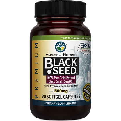 Amazing Herbs Black Seed Oil PREMIUM 500mg softgels 90SG