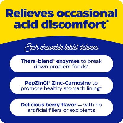 Enzymedica Acid Soothe Chewable Berry 30s