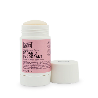 Noosa Basics Organic Deodorant Stick 60 g Rose & Frankincense