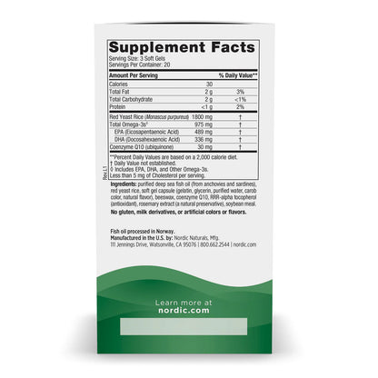 Nordic Naturals Cholesterol Support Omega Blend  60sg