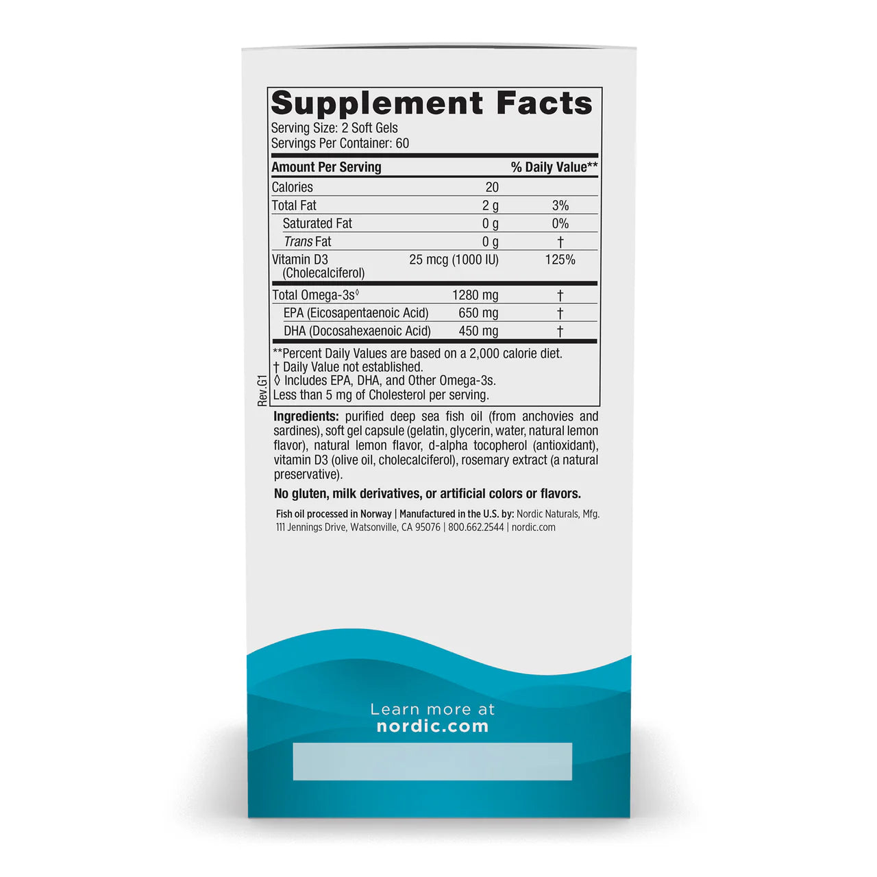 Nordic Naturals Ultimate Omega-D3  120sg