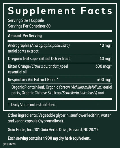 Gaia Herbs Sinus & Lung Supreme 60vc