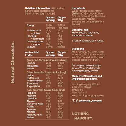 Nothing Naughty Whey Protein Chocolate 1kg
