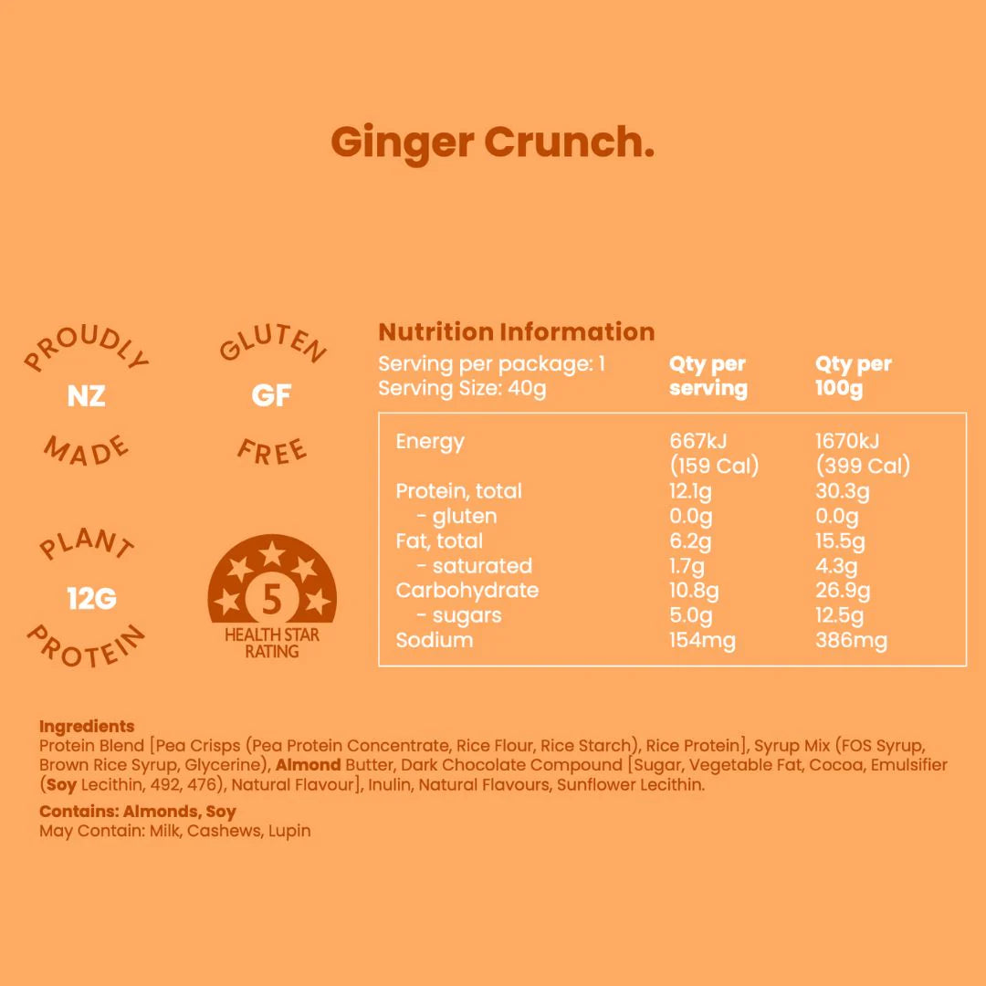 NOTN Plant Bar Ginger Crunch Single