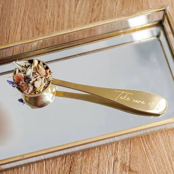 Better Tea Scoop Spoon Brass - Take Care