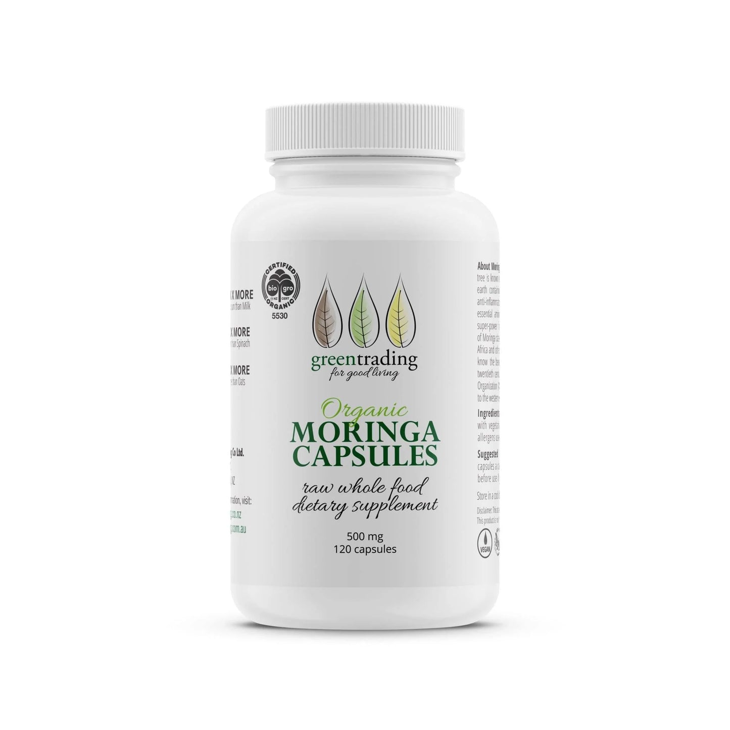 Green Trading Moringa Capsules 500 mg 120 caps