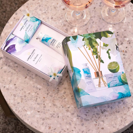 Linden Leaves Aqua Lily Body & Soul gift set
