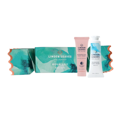 Linden Leaves Bon Bon Aqua Lily