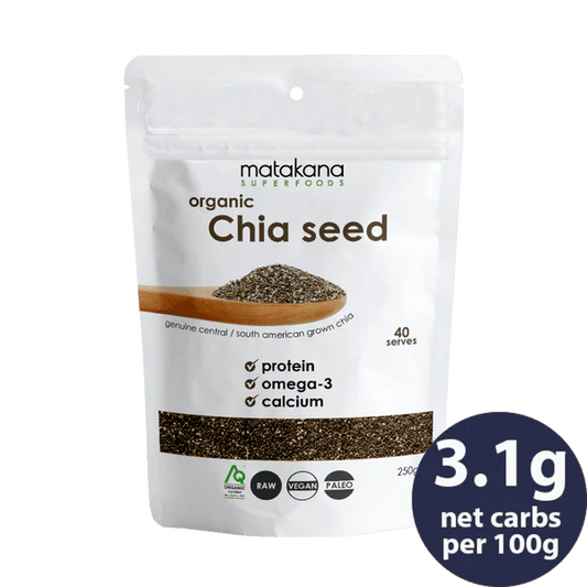 Matakana Superfoods Black Chia Seed Org. 250gm