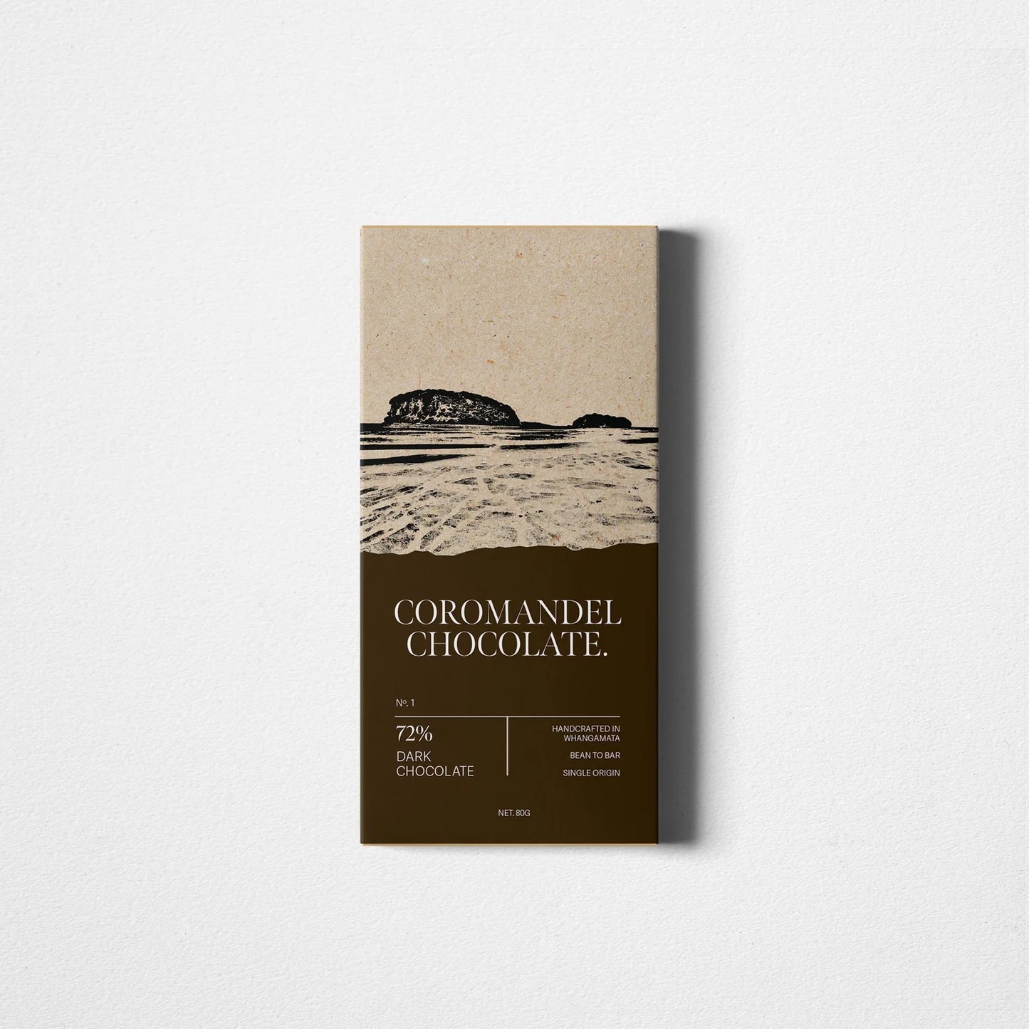Coromandel Chocolate  72% Dark Choc Bar 80gm
