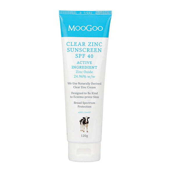 MooGoo Clear Zinc Sunscreen SPF 40 200g