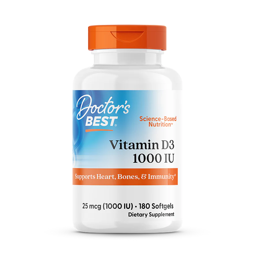 Doctor's Best Vitamin D3 (1000IU) 180 Softgel