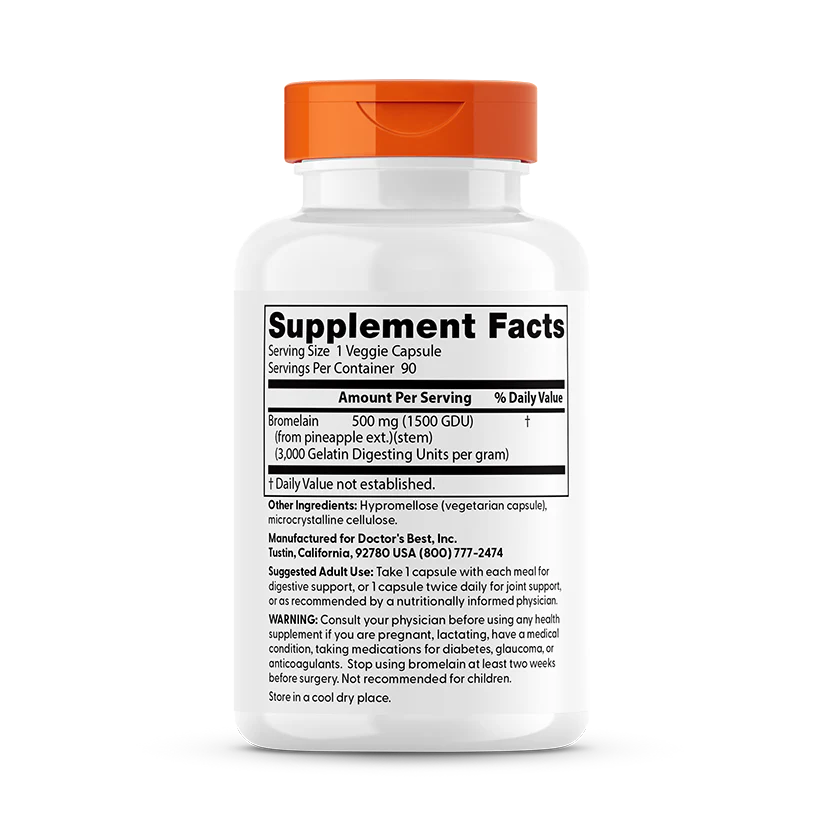 Doctor's Best Bromelain 3000GDU 90 Veggie Caps