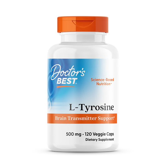 Doctor's Best L-Tyrosine (500mg) 120 Veggie Caps