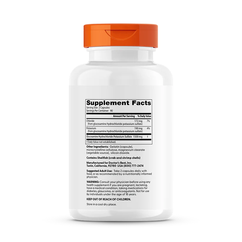 Doctor's Best Glucosamine 750mg 180 Capsules