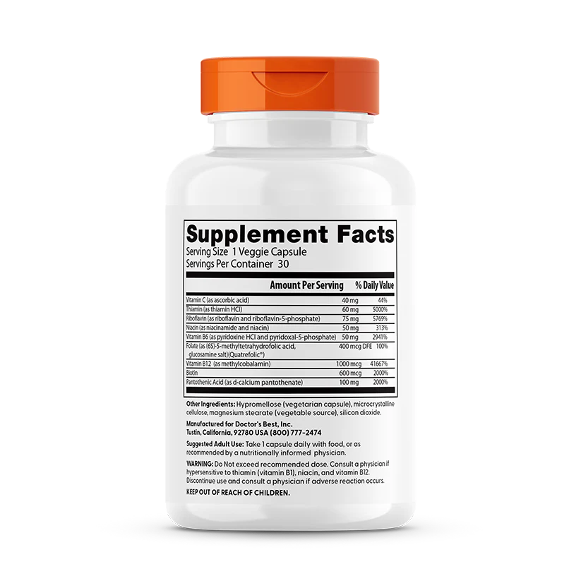 Doctor's Best Fully Active B Complex (75mg) *Practitioner Only 30 Veggie Caps