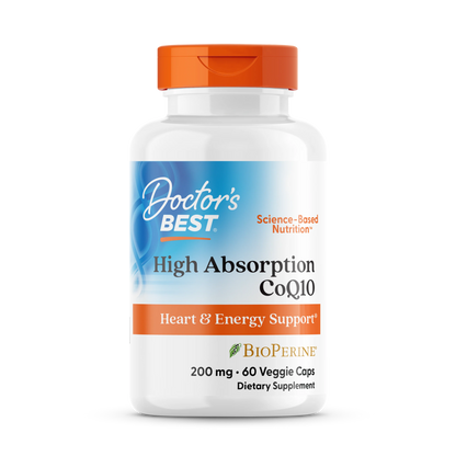 Doctor's Best High Abs COQ10 200mg 60 Veggie Caps