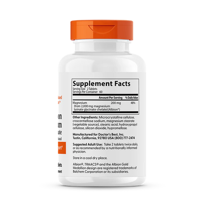 Doctor's Best High Absorb Magnesium Chelate 120 Tab