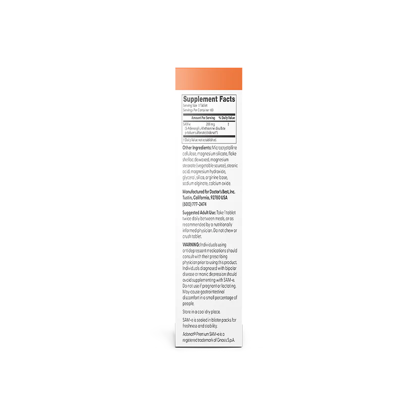 Doctor's Best SAM-e (200mg) 60 Tablets
