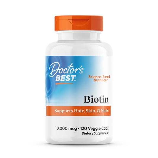 Doctor's Best Biotin (10,000mcg) 120 Veggie Caps