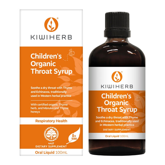 Kiwiherb Children's Org. Throat Syrup 100ml