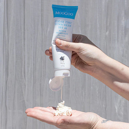 MooGoo Clear Zinc Sunscreen SPF 40 120g