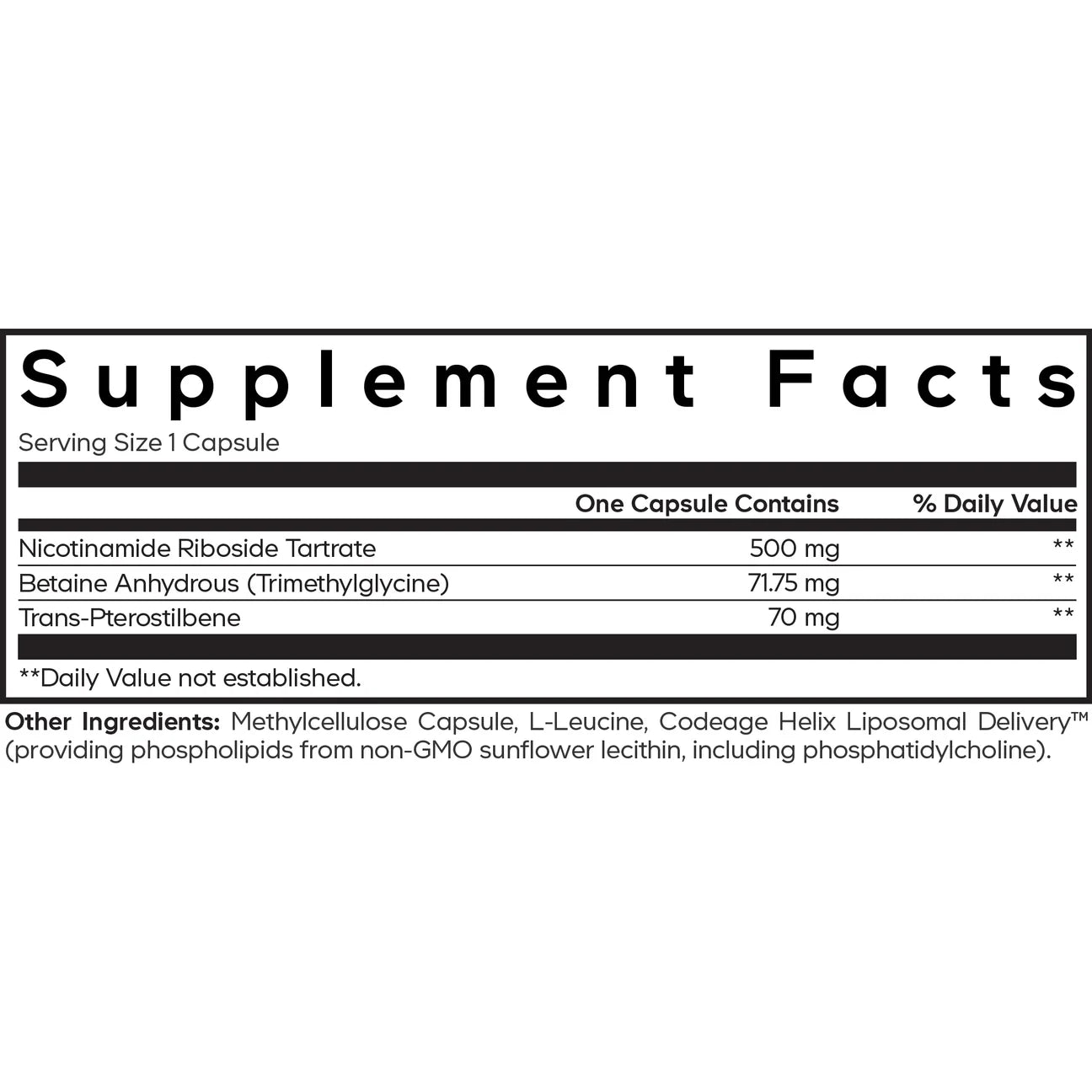 CodeAge Liposomal Nicotinamide Riboside 60caps