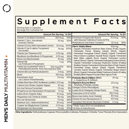CodeAge Men's Fermented Multivitamin 120caps