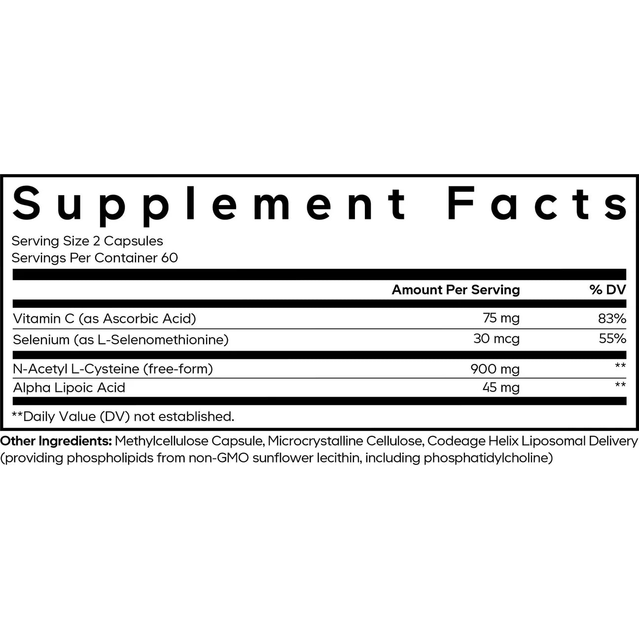 CodeAge Liposomal NAC+ Platinum, 120c