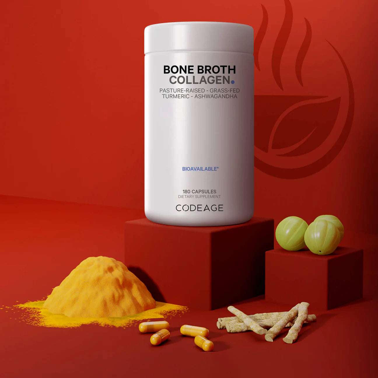 CodeAge Bone Broth Collagen, 180c