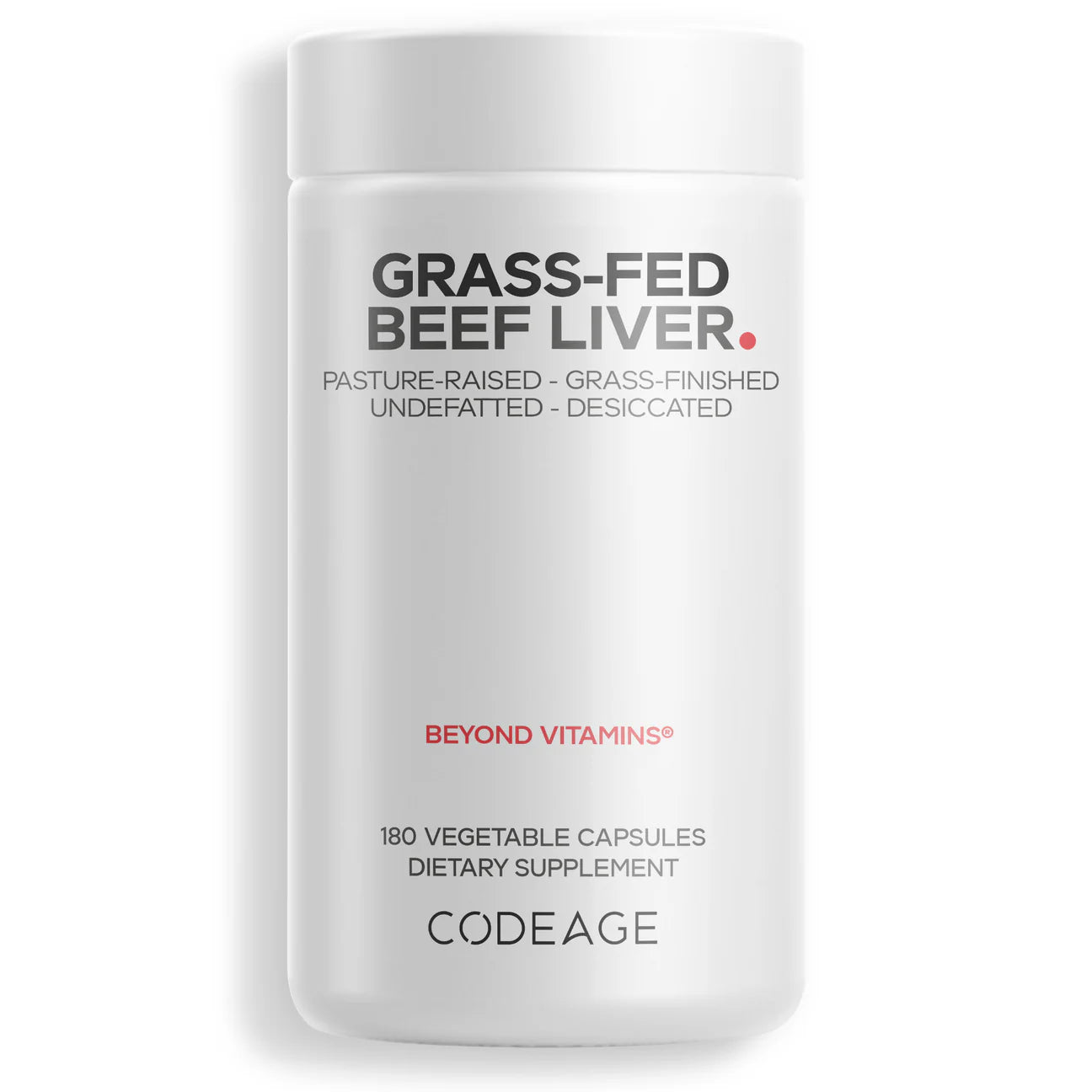 CodeAge Grass-Fed Beef Liver 180caps