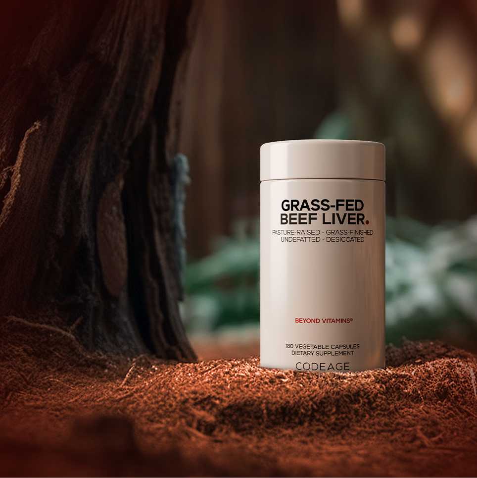CodeAge Grass-Fed Beef Liver 180caps