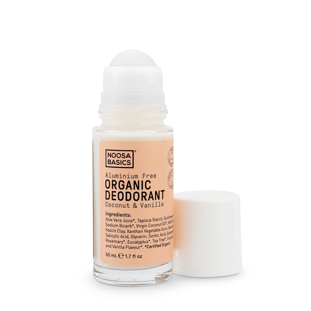 Noosa Basics Organic Deodorant Coconut & Vanilla Roll On 50ml