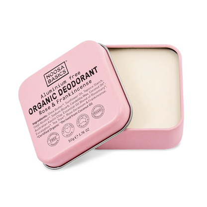 Noosa Basics Rose & Frankincense Deo Tin 50gram